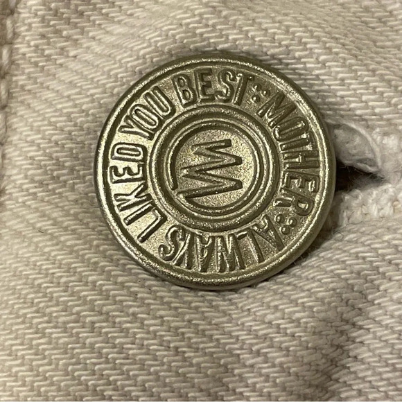 MOTHER The Neat The Devil May Care Chalk Jeans in White - Picture 5 of 11